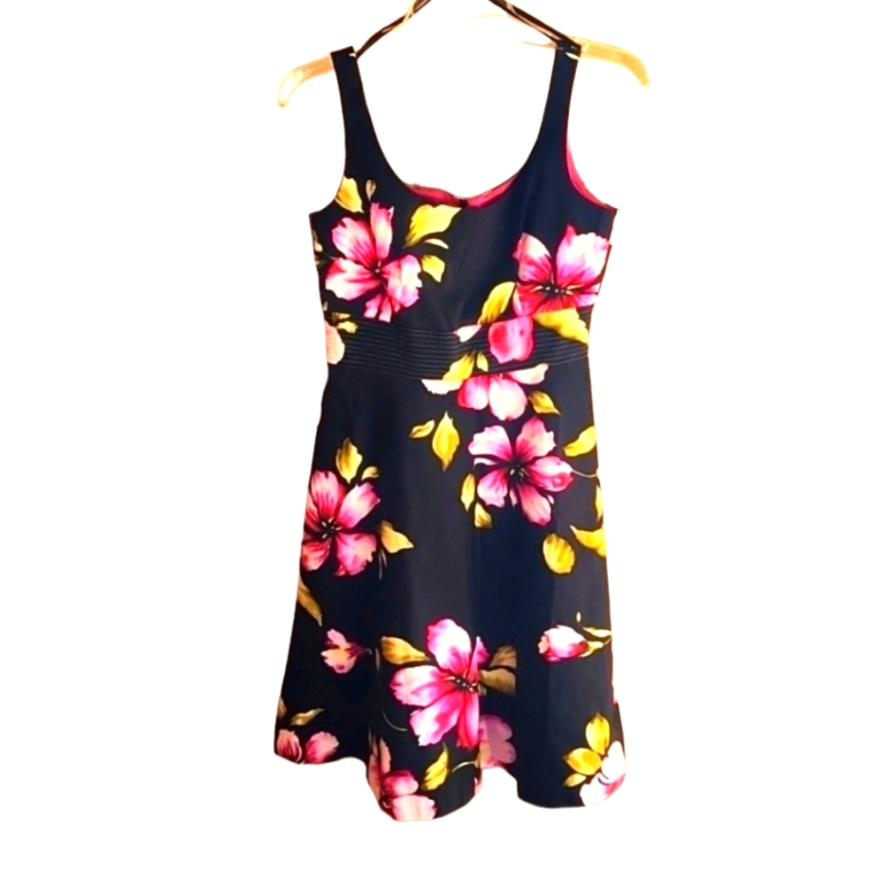Donna Ricco floral fit and flare dress